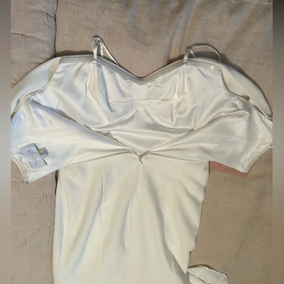Theia Blake Gown Dress Bride Wedding Prom Special Event Size 8 NWT & Bag - Picture 7 of 14
